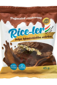 Obrázek pro Nagykun Rice-Ler Rýžové chlebíčky s polevou z belgické mléčné čokolády (45g)