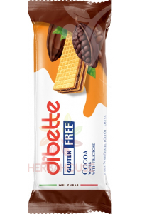 Obrázek pro Dibette Bezlepková oplatka s kakaovým krémem slazená fruktózou (50g)