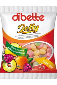 Obrázek pro Dibette Jelly Želé bonbóny s ovocnou příchutí bez cukru se sladidly (70g)