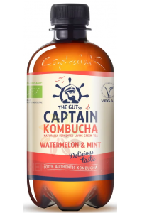 Obrázek pro Captain Kombucha Bio Nápoj z kombuchy - vodní meloun a máta (400ml)