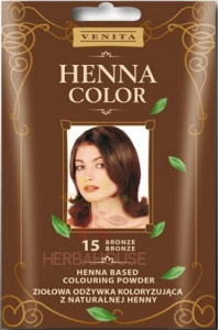 Obrázek pro Venita Henna Color přírodní prášek pro barvení vlasů 15 - bronz (25g)