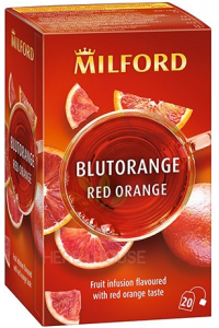 Obrázek pro Milford Ovocný čaj příchutí červeného pomeranče (20ks)