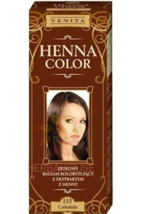 Obrázek pro Venita Henna Color přírodní barva na vlasy 115 - čokoládově hnědá (75ml)