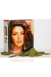 Obrázek pro Classic Henna barva na vlasy v prášku - bordó (100g)