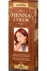 Obrázek pro Venita Henna Color přírodní barva na vlasy 8 - rubínově červená (75ml)