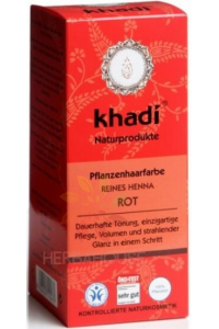 Obrázek pro Khadi Henna přírodní prášková barva na vlasy - červená (100g)