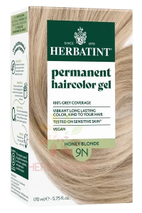 Obrázek pro Herbatint Přírodní permanentní barva na vlasy 9N - medová blond (170ml)