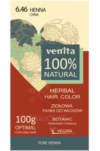 Obrázek pro Venita 100% přírodní barva na vlasy 6.46 - henna červená (100g)