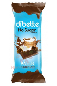 Obrázek pro Dibette Mléčná čokoláda se sladidlem (20g)