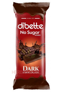 Obrázek pro Dibette Hořká čokoláda se sladidlem (20g)