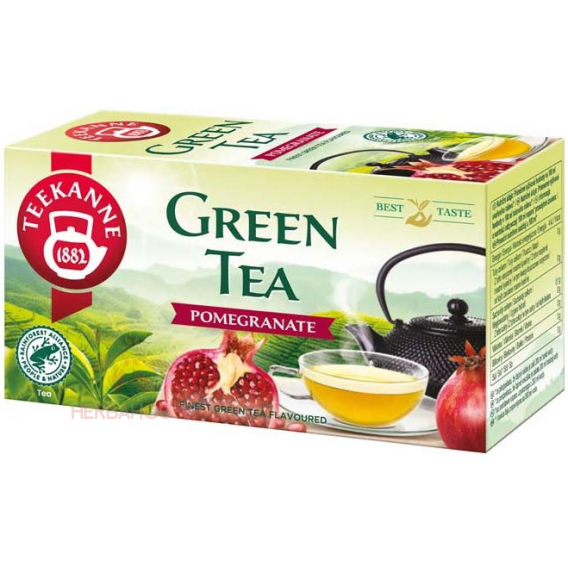 Obrázek pro Teekanne Zelený čaj s příchutí granátového jablka (20ks)