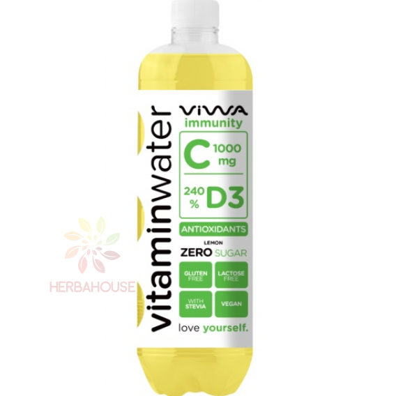 Obrázek pro Viwa Vitaminwater Immunity Zero nesýtený nápoj s citrónovou príchuťou (600ml)