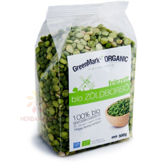 Obrázek pro GreenMark Organic Bio Hrášek zelený půlený (500g)