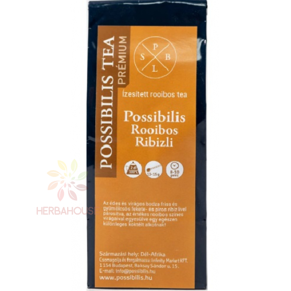 Obrázek pro Possibilis Rooibos čaj ochucený s černým rybízem sypaný (75g)