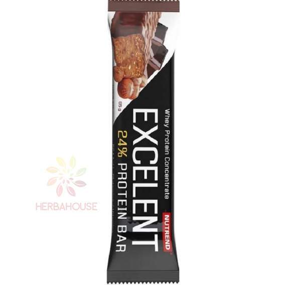 Obrázek pro Nutrend Excelent Bezlepková Proteinová tyčinka čokoláda s oříšky (85g)