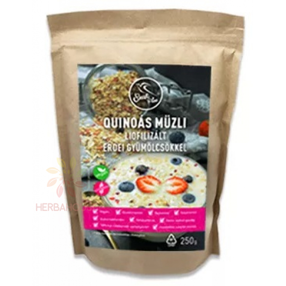 Obrázek pro Szafi Free Bezlepkové quinoa müsli s lyofilizovaným lesním ovocem bez cukru (250g)
