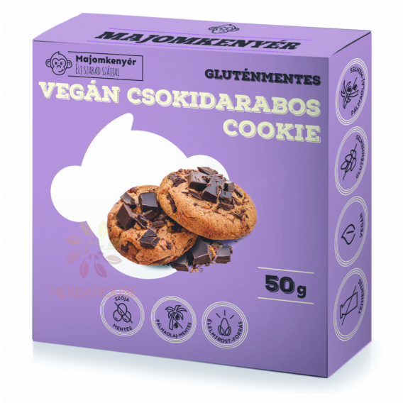 Obrázek pro Majomkenyér Bezlepkové sušenky cookie s kousky čokolády (50g)