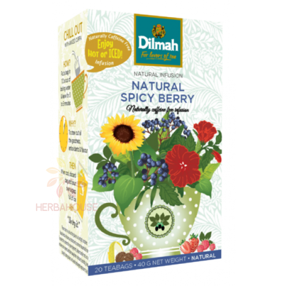 Obrázek pro Dilmah Natural Spicy Berry ovocný čaj (20ks)