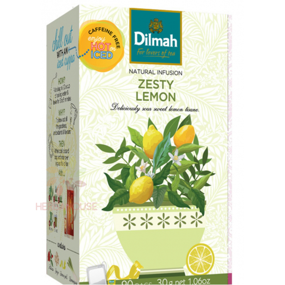 Obrázek pro Dilmah Zesty Lemon ovocný čaj (20ks)