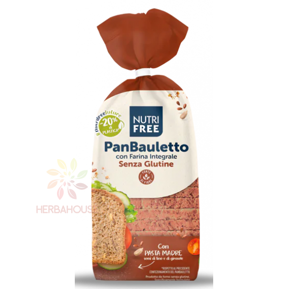 Obrázek pro Nutri Free PanBauletto Bezlepkový celozrnný krájený chléb (300g)