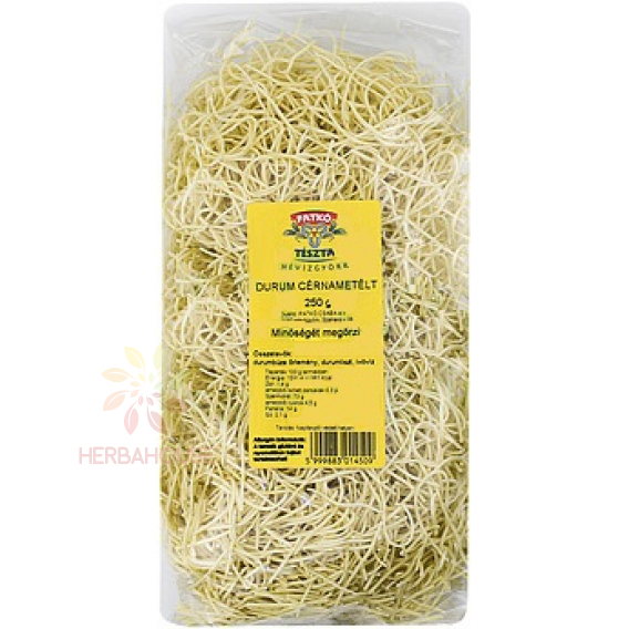 Obrázek pro Patkó Durum pšeničné těstoviny nitovky (250g)
