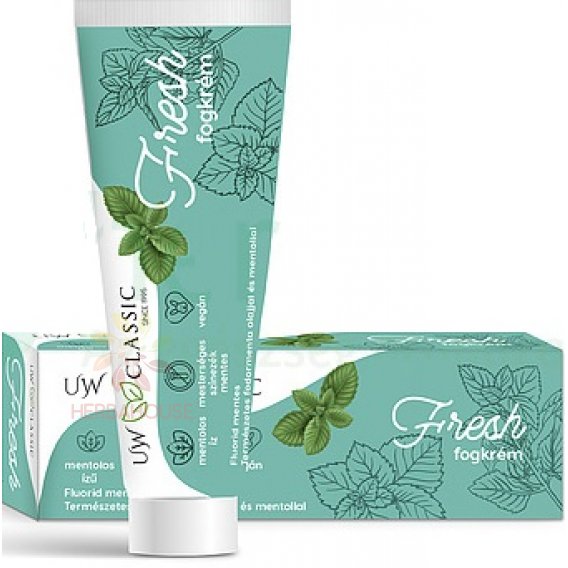 Obrázek pro Charlotte Cosmetic UW Classic Fresh Zubní pasta bez fluoridu (75ml)