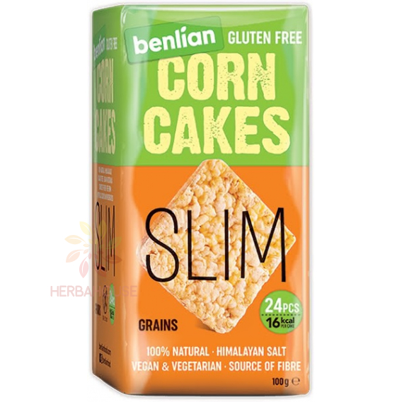 Obrázek pro Benlian Food Slim Bezlepkové Kukuřičné chlebíčky s obilovinami (100g)