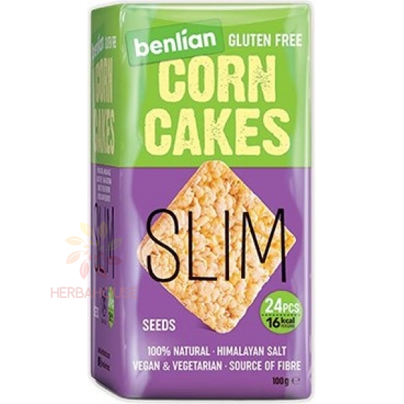 Obrázek pro Benlian Food Slim Bezlepkové Kukuřičné chlebíčky se semínky (100g)
