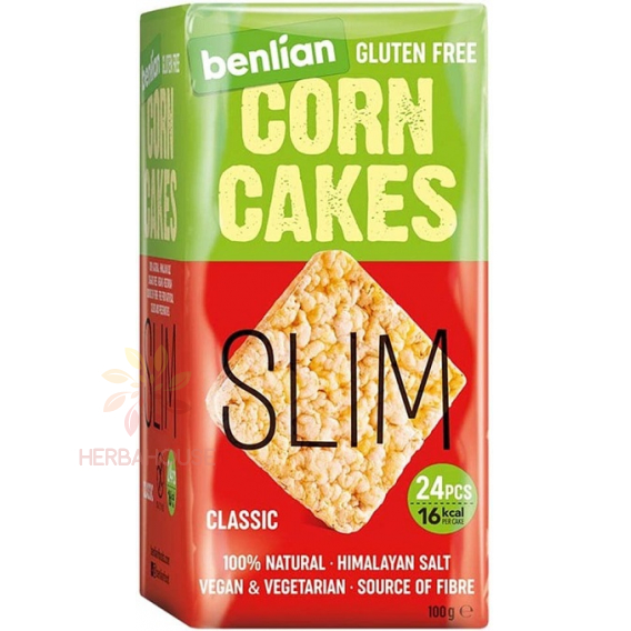 Obrázek pro Benlian Food Slim Bezlepkové Kukuřičné chlebíčky classic (100g)
