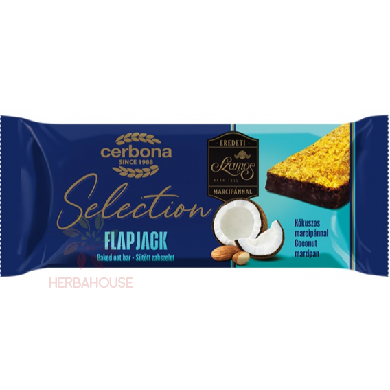 Obrázek pro Cerbona Selection Flapjack Ovesná tyčinka s kokosovým marcipánem polomáčená (40g)