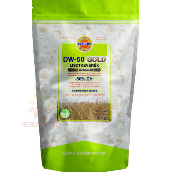 Obrázek pro Dia-Wellness DW-50 Gold Moučná směs se sníženým obsahem sacharidů (500g)