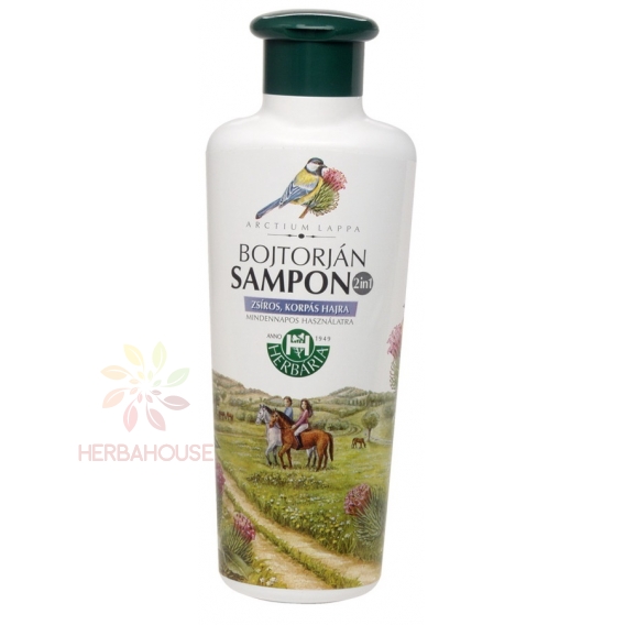 Obrázek pro Herbária lopuchový šampon na mastné a lupy vlasy 2v1 (250ml)