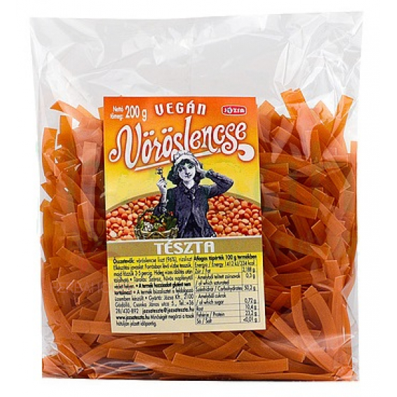 Obrázek pro Józsa Vegan těstoviny z červené čočky široké nudle (200g)