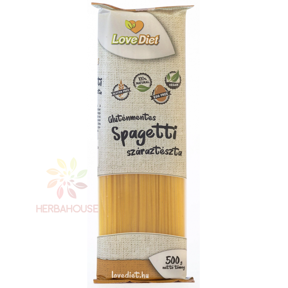 Obrázek pro LoveDiet Bezlepkové kukuřičné těstoviny špagety (500g)