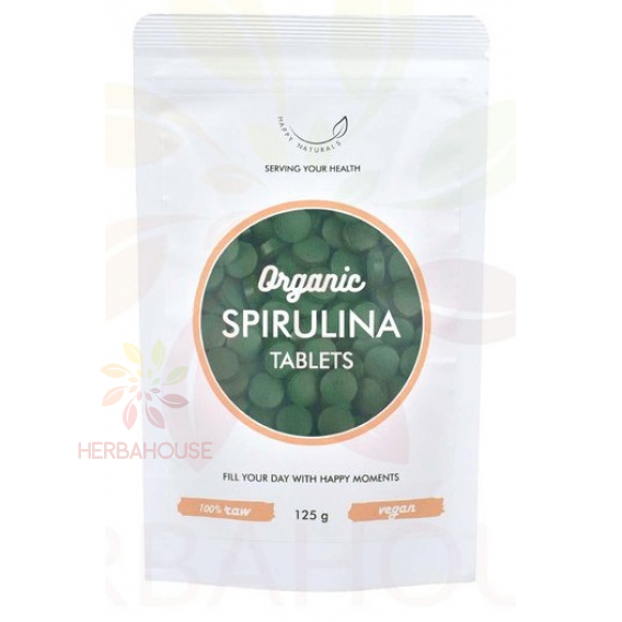 Obrázek pro Happy Naturals Bio Spirulina tablety (125g)