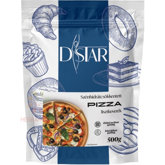 Obrázek pro D-Star Moučná směs pro přípravu pizzy se sníženým obsahem sacharidů (500g)