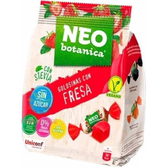 Obrázek pro Neo Botanica Bezlepkové želé bonbóny s jahodovou příchutí se sladidly (150g)