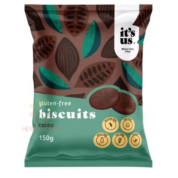 Obrázek pro It´s us Bezlepkové sušenky kakaové (150g)
