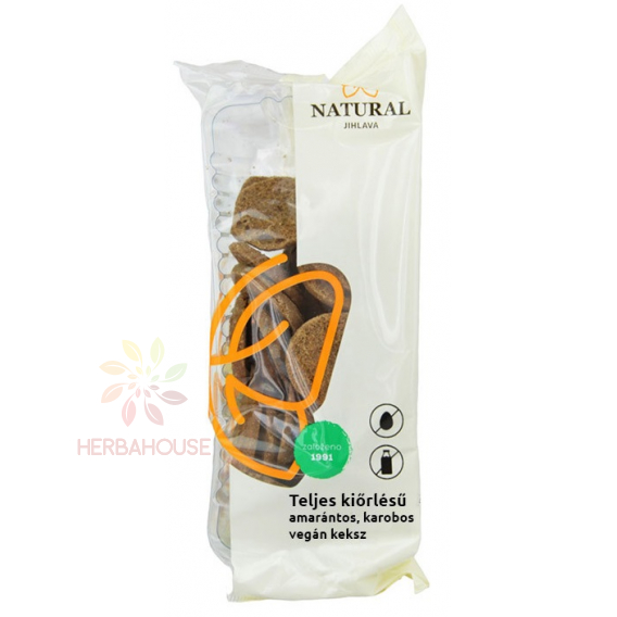 Obrázek pro Natural Celozrnné amarantové sušenky karobové (150g)