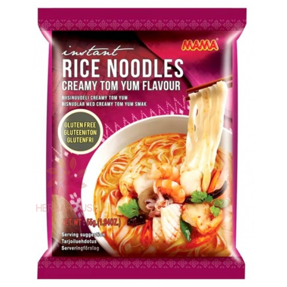 Obrázek pro Mama Bezlepková instantní polévka s rýžovými nudlemi s krémovou Tom Yum příchutí (55g)