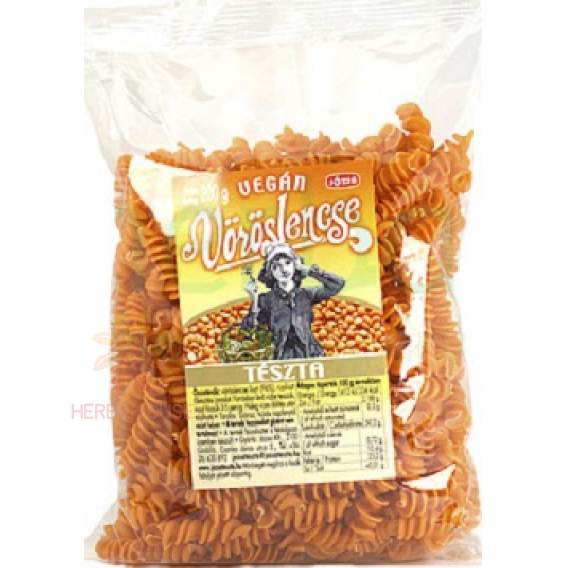 Obrázek pro Józsa Vegan těstoviny z červené čočky fusilli (200g)