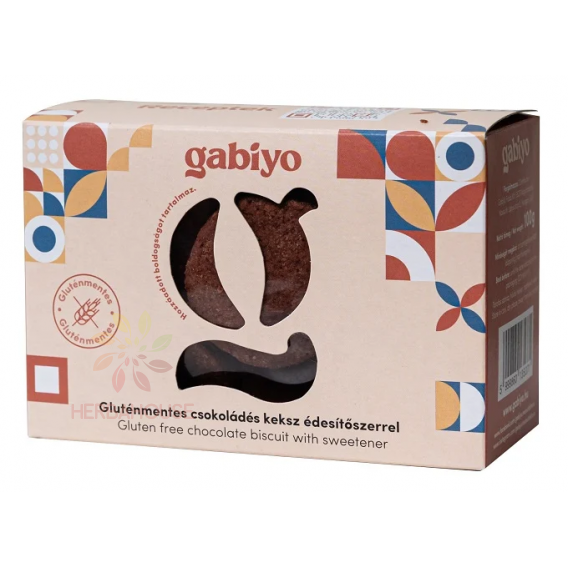 Obrázek pro Gabiyo Bezlepkové čokoládové sušenky se sladidly (100g)