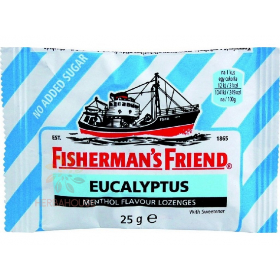 Obrázek pro Fisherman´s Friend Eucalyptus Mentolové bonbóny bez cukru se sladidlem (25g)