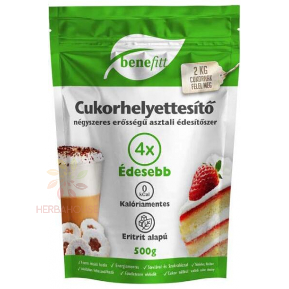 Obrázek pro Benefitt Náhrada cukru se 4 násobným sladícím účinkem (500g)