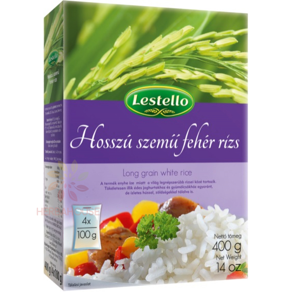 Obrázek pro Lestello Rýže bílá dlouhozrnná ve varných sáčcích 400g (4 x 100g)