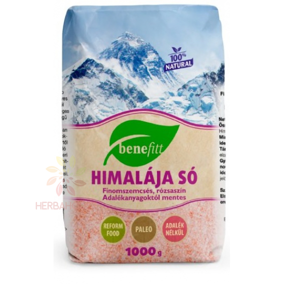 Obrázek pro Benefitt Himalájská sůl růžová jemná (1000g)