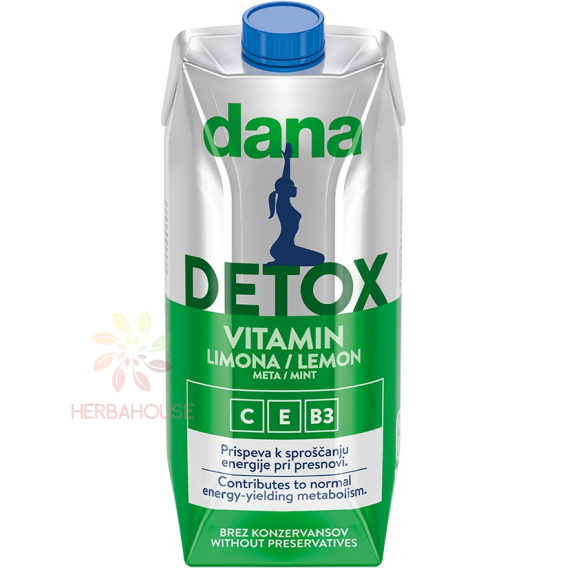 Obrázek pro Dana Vitamin Detox Nesycený nápoj s příchutí citrónu a máty (750ml)