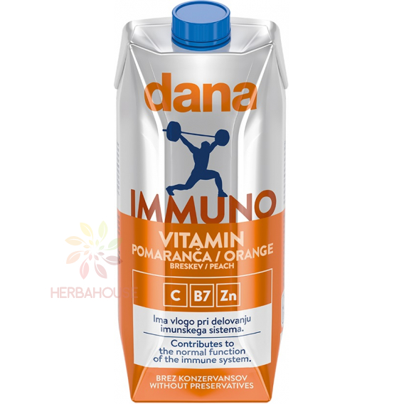 Obrázek pro Dana Vitamin Immuno Nesycený nápoj s pomerančovou příchutí (750ml)