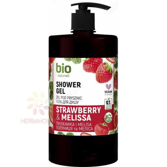 Obrázek pro Bio Naturell Sprchový gel s pumpičkou Jahoda a meduňka (946ml)