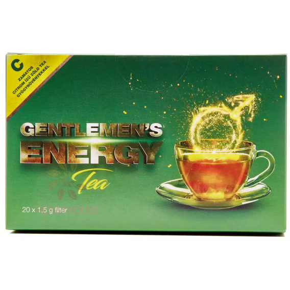 Obrázek pro Gentlemens´s Energy Porcovaný citrónový zelený čaj pro muže (20ks)